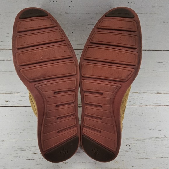 Cole Haan LunarGrand Wingtip Oxford Mens 11.5M Tan Red Suede Dress Shoes‎ C10228 main image 4
